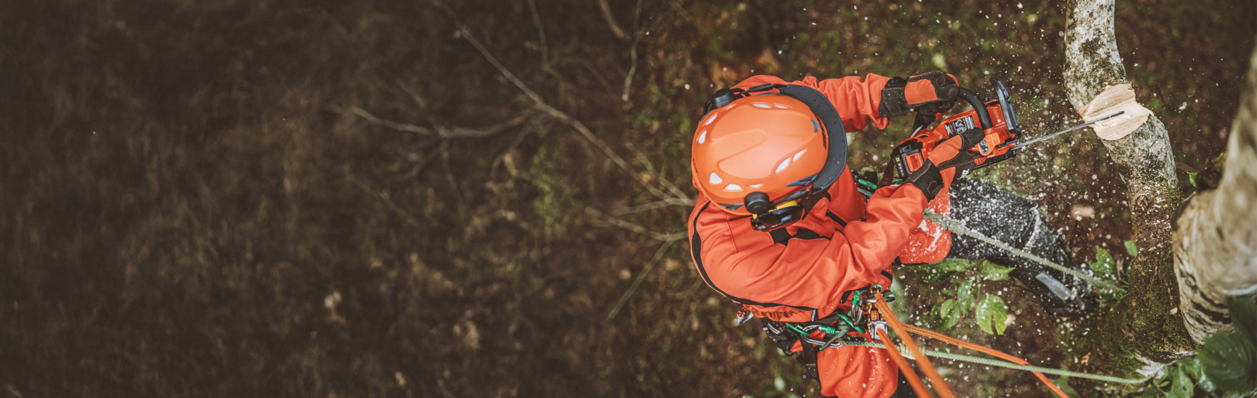ECHO outdoor power equipment in use